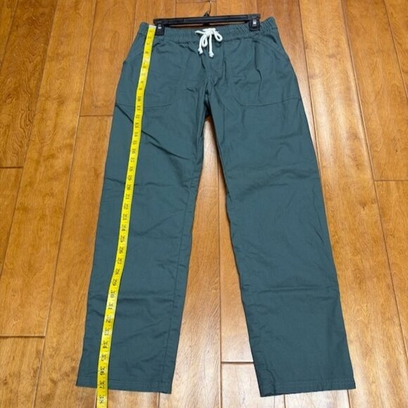 Pact Womens Organic Daily Twill Drawstring Pull On Utility Pants Size M Green - Picture 7 of 13